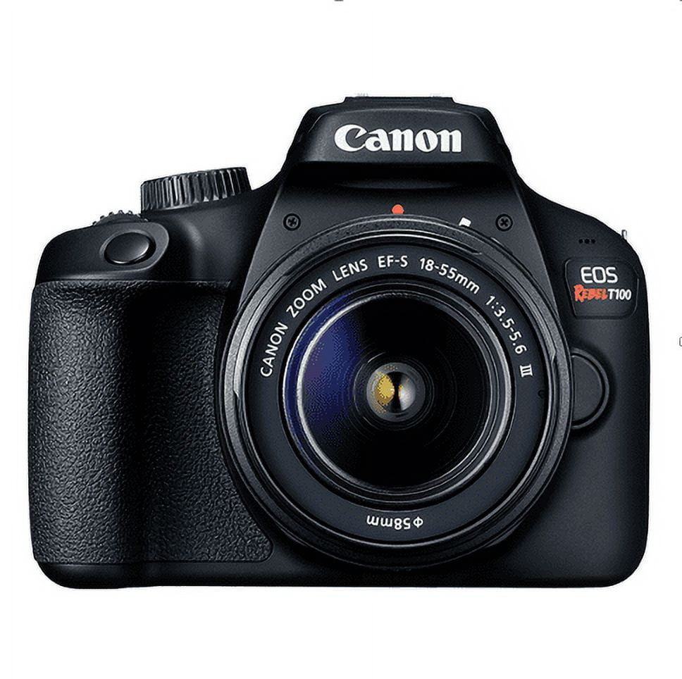 Canon EOS Rebel T100 DSLR Camera EF-S 18-55mm f/3.5-5.6 DC III
