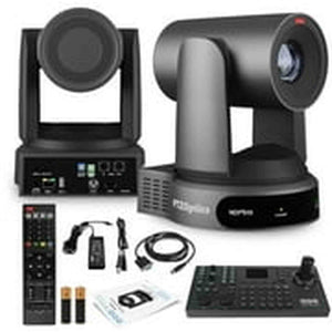 PTZOptics Move 4K PTZ Camera with 30x Zoom Gray PT30X-4K-GY-G3 + SuperJoy PTZ Controller PTZOptics