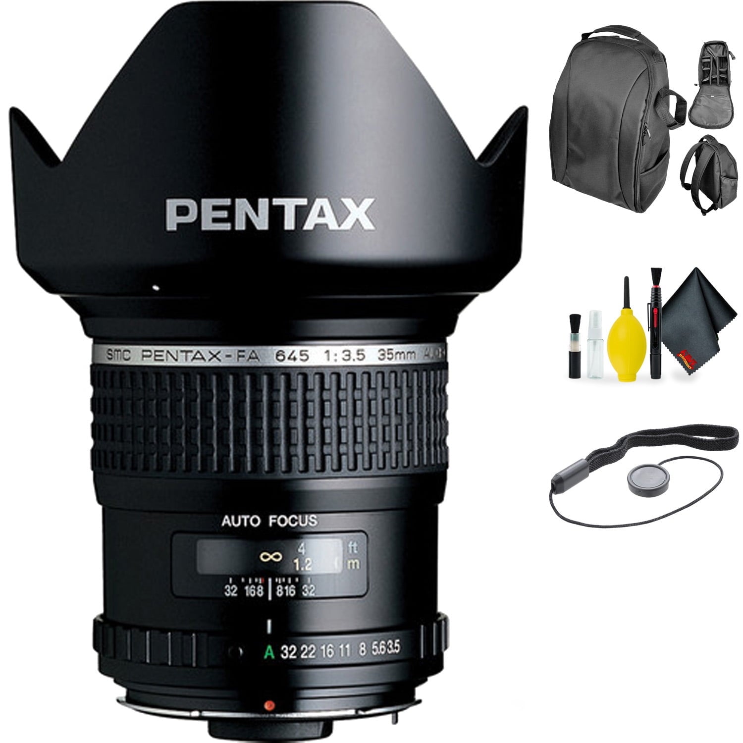 PENTAX SMC FA 645 35mmf/3.5 AL IF Lens + Deluxe Lens Cleaning Kit Bundle