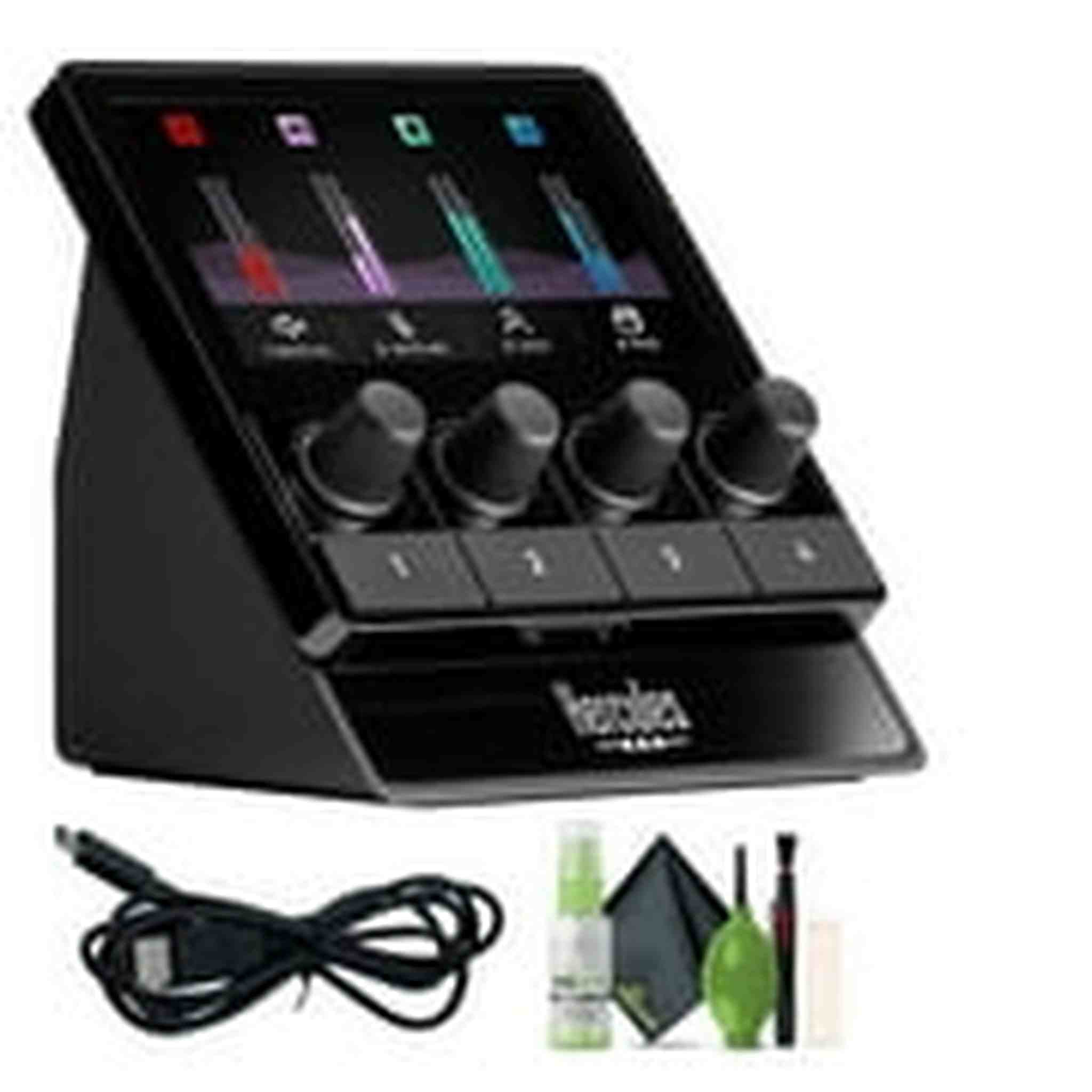 Hercules Stream 100, Audio Mixer for Content Creators, Up to 8 Tracks, Bundle Hercules