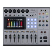 Zoom PodTrak P8 Podcast Recorder, 6 Microphone Inputs, 6 Headphone Outputs, Phone Input, Sound Pads, Onboard Editing, Record to SD card, USB Audio Interface, Battery Powered