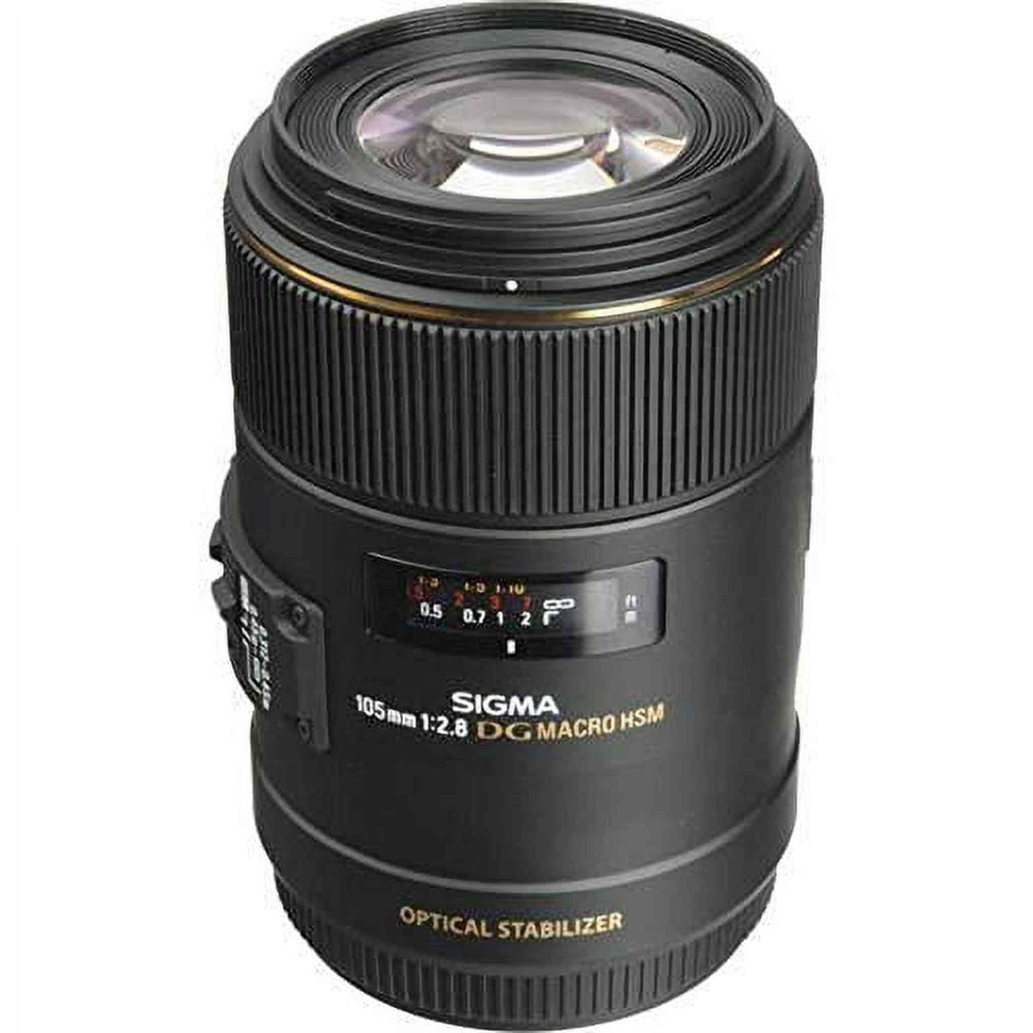 Sigma 258306 105mm F2.8 EX DG OS HSM Macro Lens for Nikon DSLR Camera - International Version No Warranty Sigma