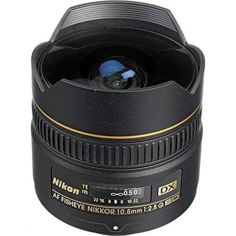 Nikon AF DX NIKKOR 10.5mm f/2.8G ED Fixed Zoom Fisheye Lens with Auto Focus for Nikon DSLR Cameras International Version