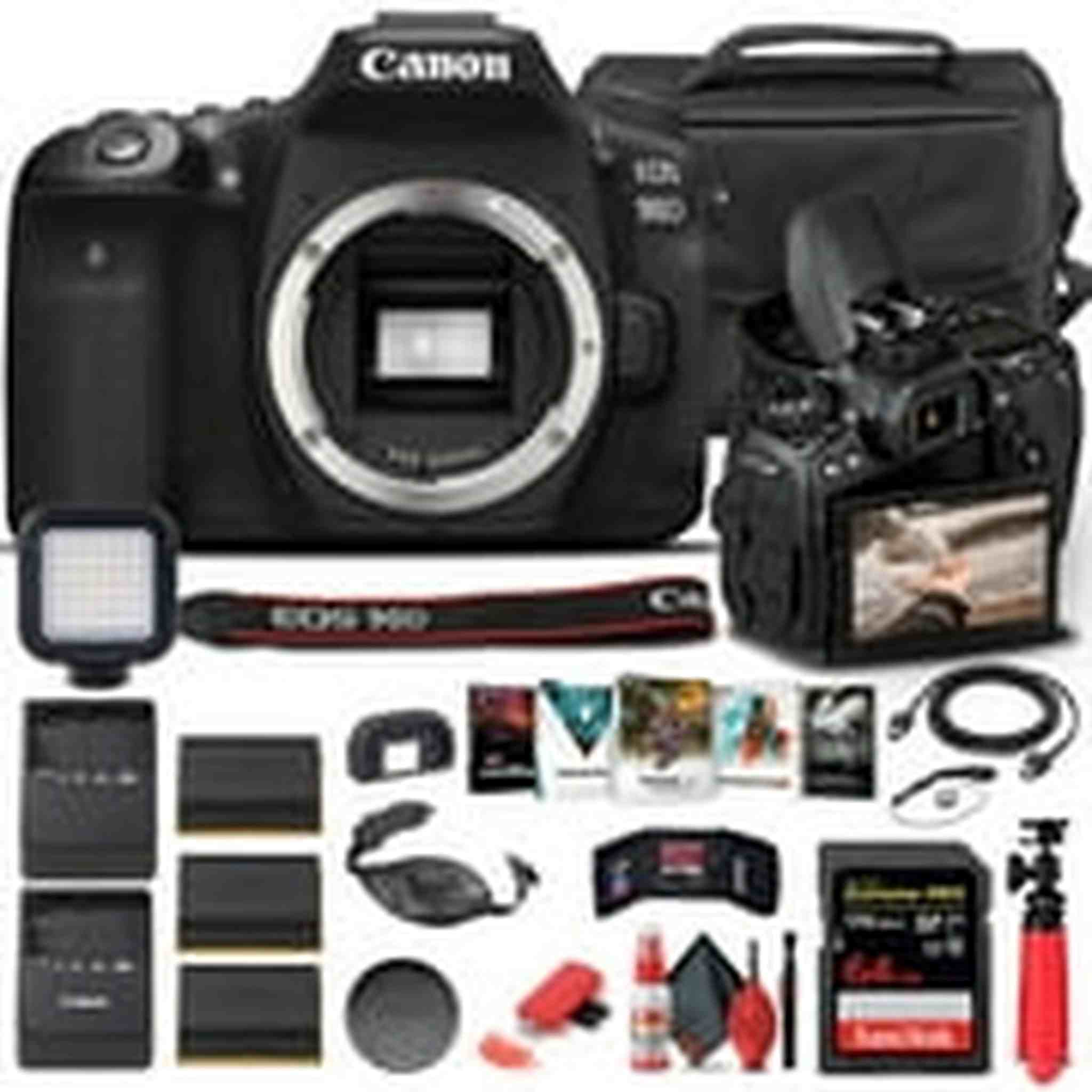 Canon EOS 90D DSLR Camera Body Only 3616C002 - Advanced Bundle - Reconditioned Canon