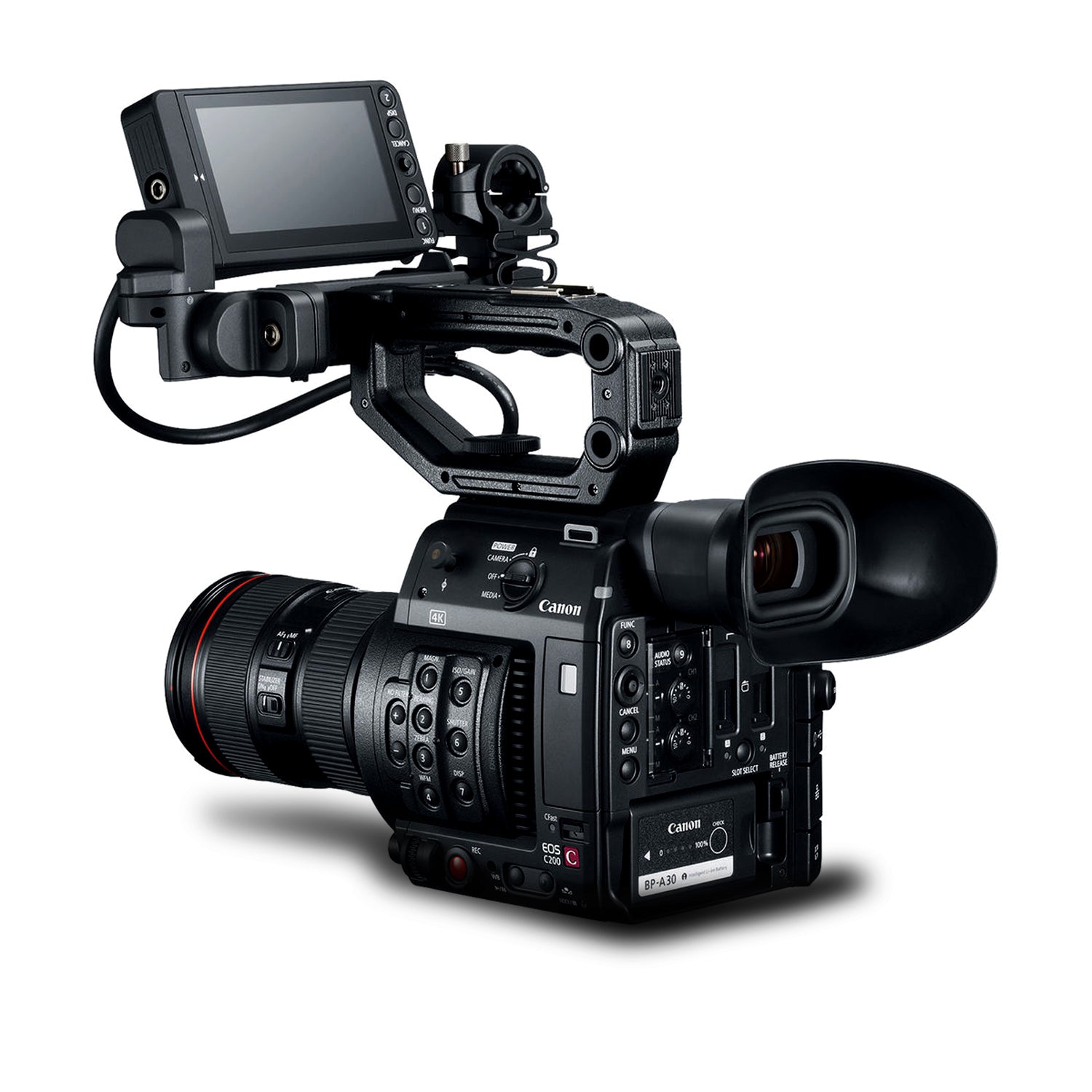 Canon EOS C200 Cinema Camera 2215C002 & 16-35mm f/2.8L II USM Lens with Memory Card, Case, Tripod, and Extended Warranty