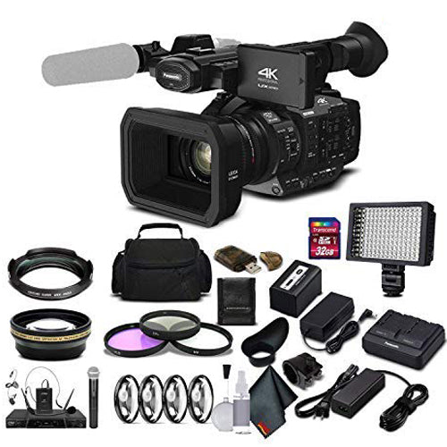 Panasonic AG-UX180 4K Premium Professional Camcorder (AG-UX180PJ) Advanced Bundle