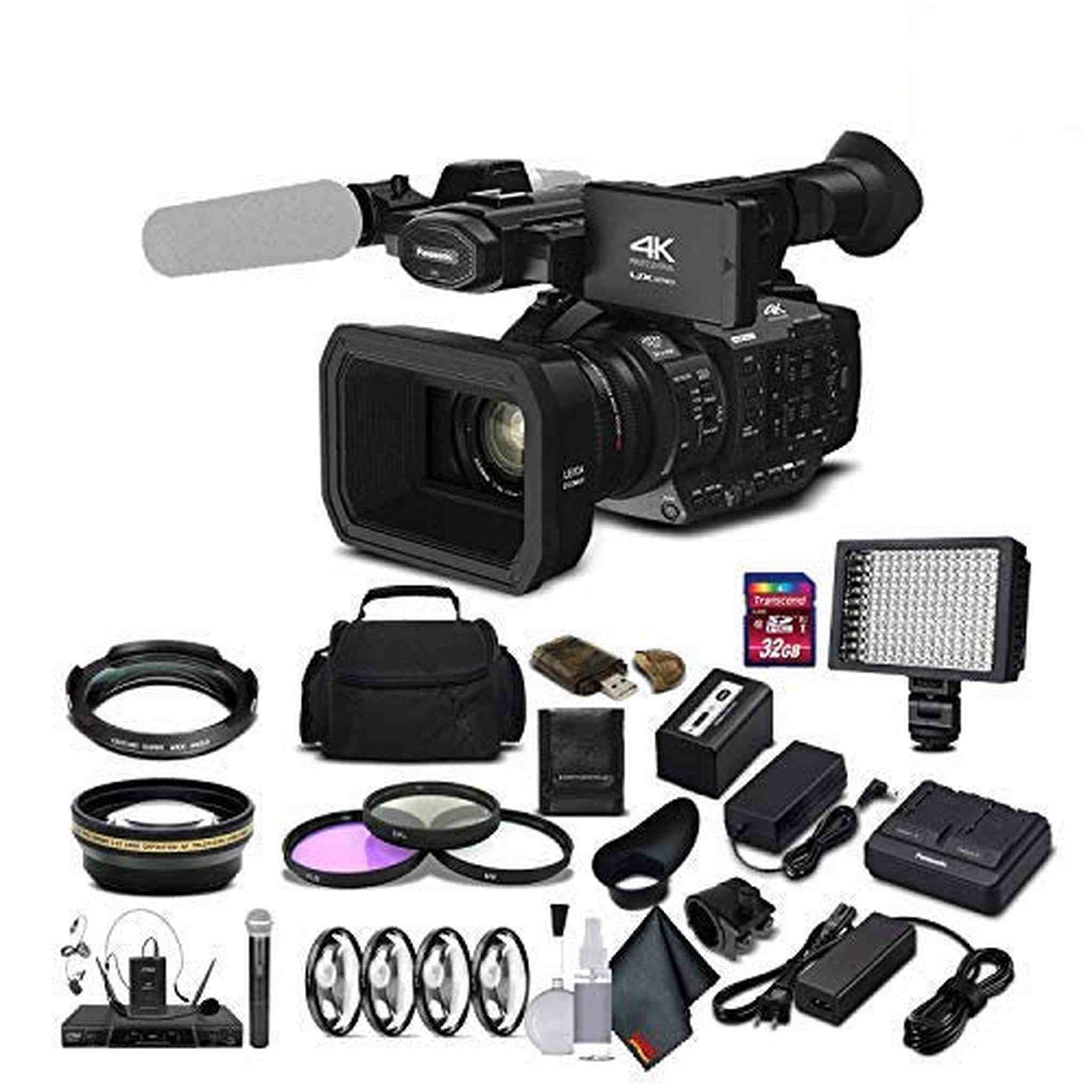 Panasonic AG-UX90 4K/HD Professional Camcorder AG-UX90PJ International Model Advanced Bundle