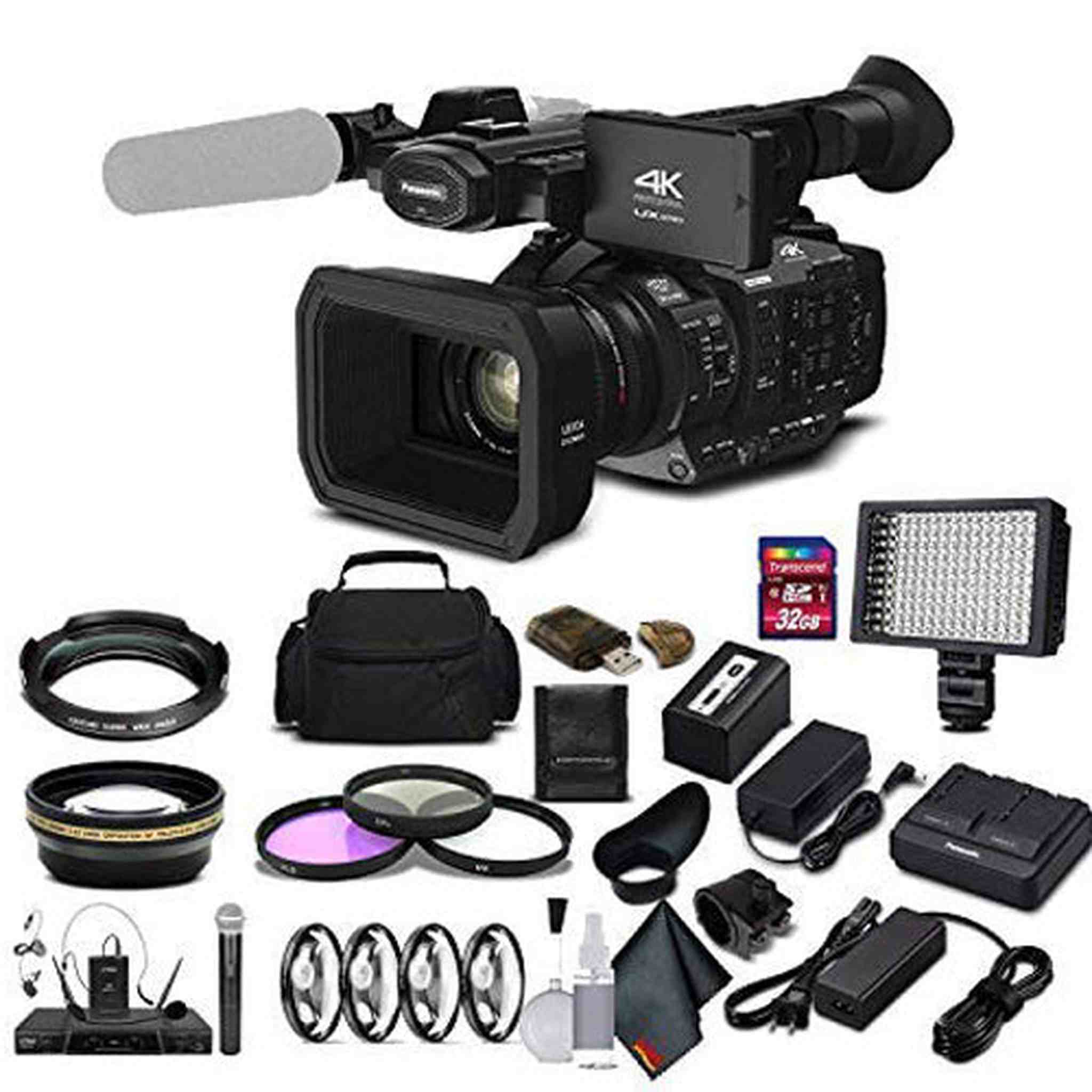 Panasonic AG-UX90 4K/HD Professional Camcorder AG-UX90PJ Movie Maker Bundle
