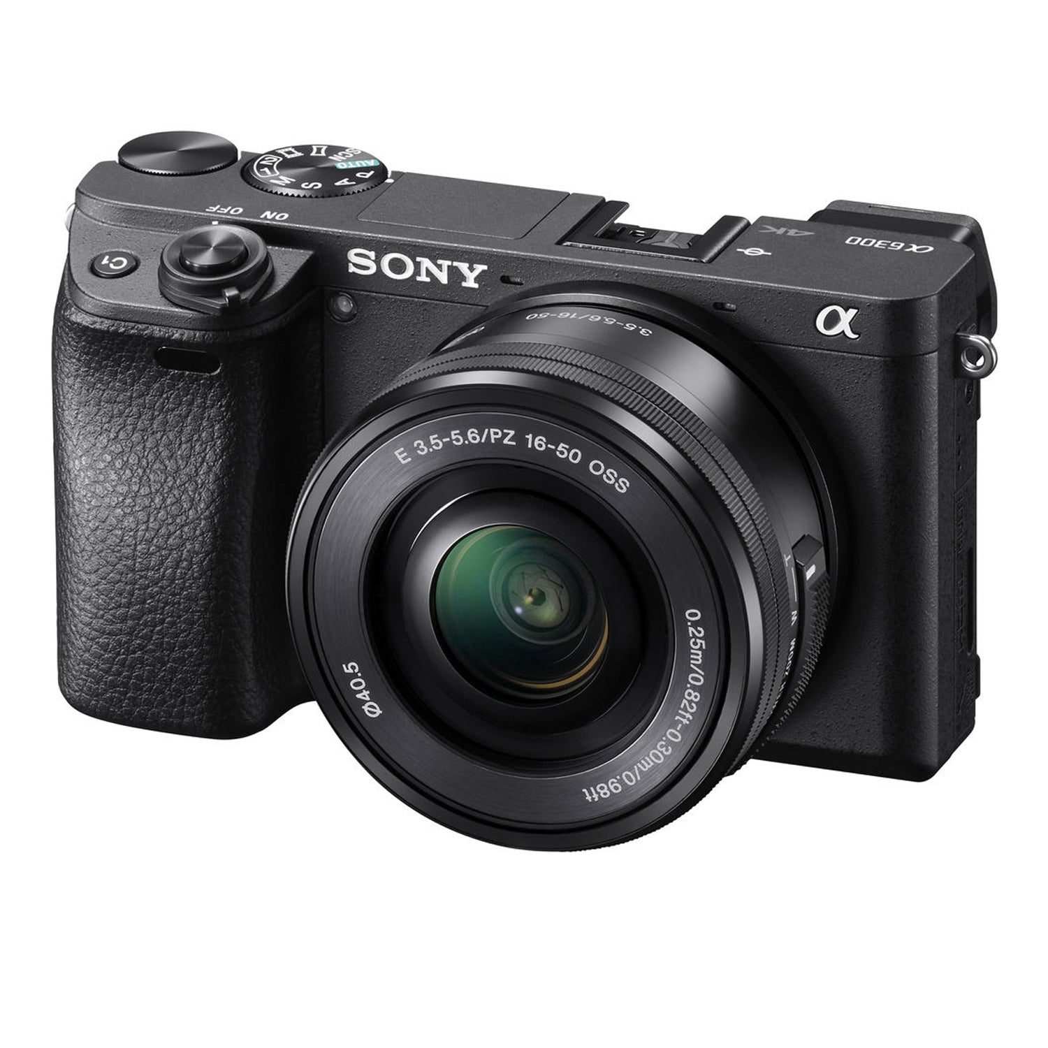 Sony Alpha a6300 Mirrorless Camera with 16-50mm Lens Black ILCE6300L/B With Soft Bag, Additional Battery, 64GB Memory Card, Card Reader , Plus Essential Accessories