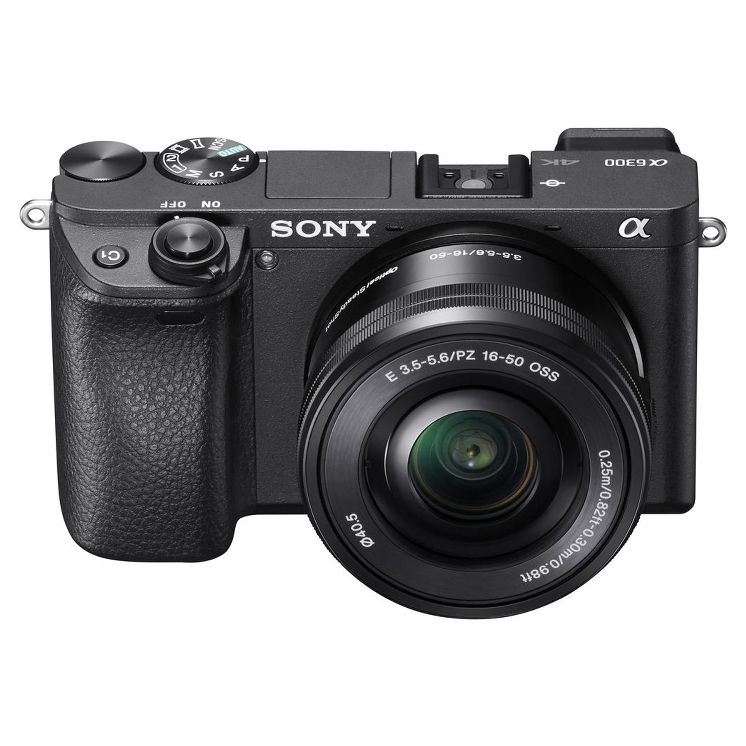 Sony Alpha a6300 Mirrorless Camera with 16-50mm Lens Black ILCE6300L/B With Soft Bag, 64GB Memory Card, Card Reader , Plus Essential Accessories