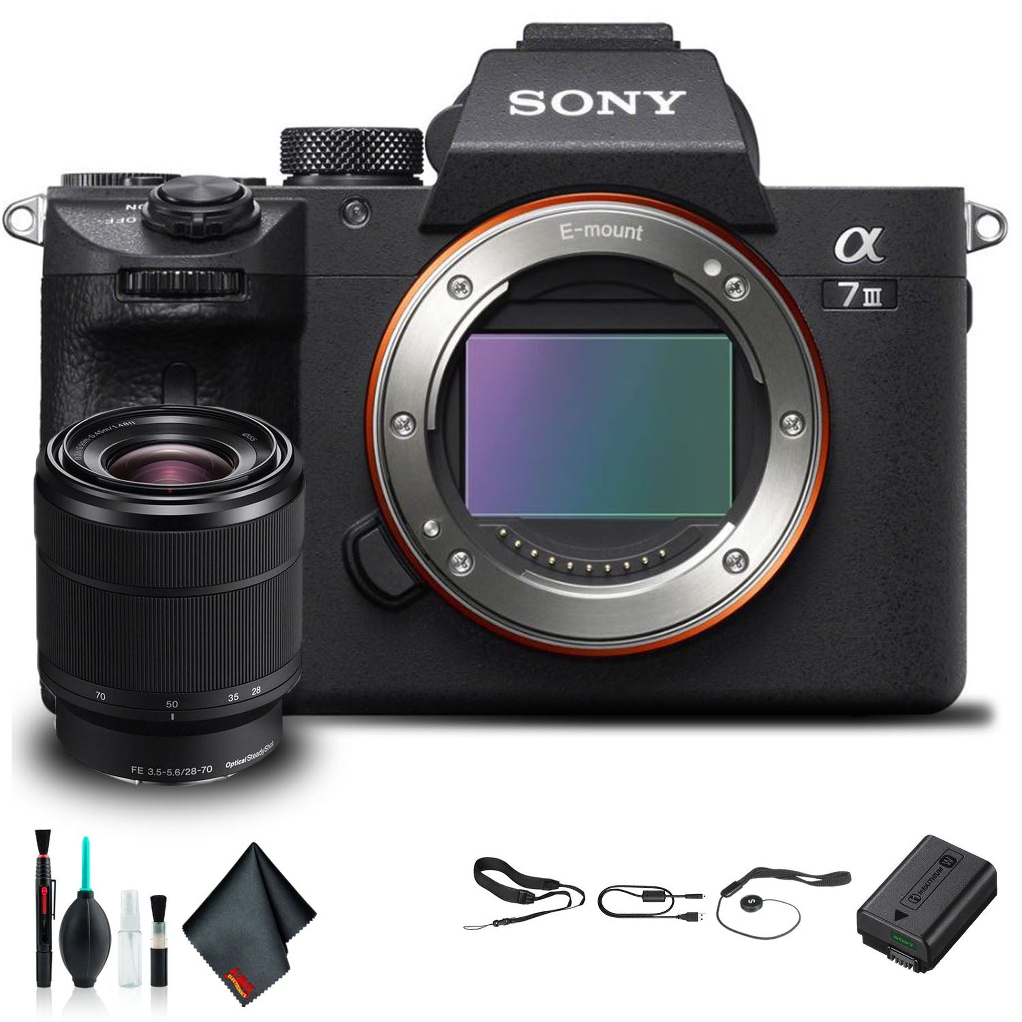 Sony Alpha a7 III Mirrorless Camera with 28-70mm Lens ILCE7M3K/B Bundle Sony