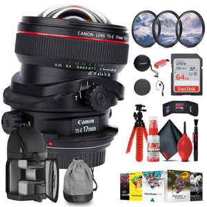 Canon TS-E 17mm f/4L Tilt-Shift Lens with 64GB Extreme Pro Card + More -
