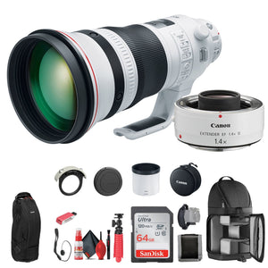 Canon EF 400mm f/2.8L IS III USM Lens 3045C002 + Canon Extender EF 1.4X - Bundle -
