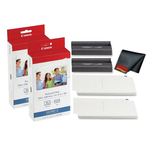 Canon KP-36IP Color Ink and Photo Paper Set 4"x 6" for Canon Selphy Printers 72 Sheets Bundle