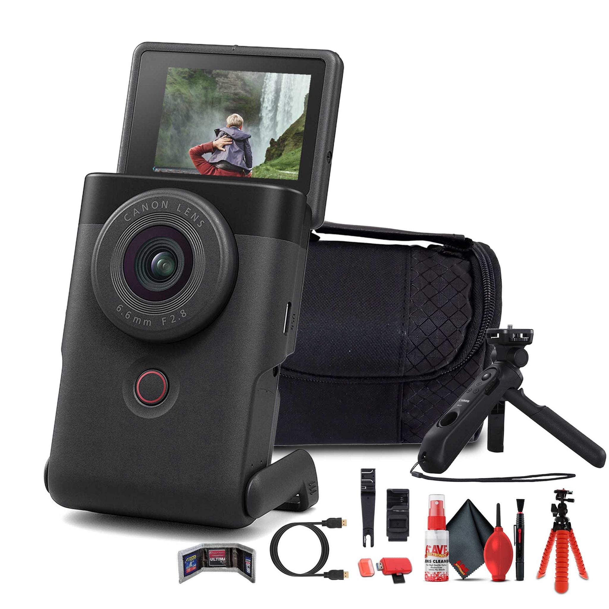 Canon PowerShot V10 Content Creator Compact Vlogging Camera Black + More Canon