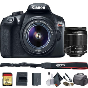 Canon EOS Rebel T6 DSLR Camera with 18-55mm Lens 1159C003 - Starter Bundle - Used Canon