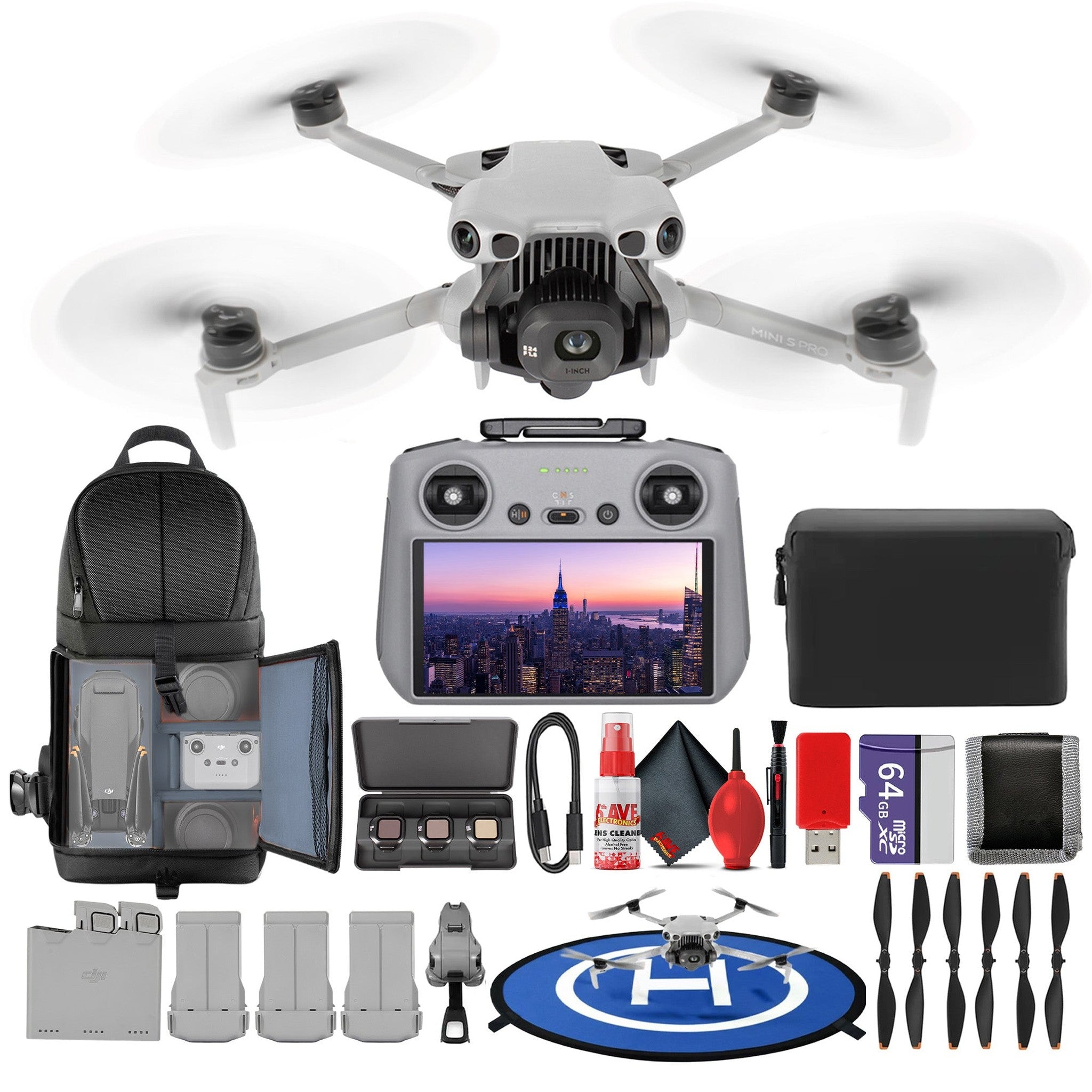 DJI Mini 5 Pro Drone with RC 2 Remote Fly More Combo Plus + 64GB Memory Card