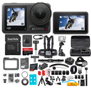 DJI Osmo Action 4 Camera Standard Combo - WaterProof Action Camera With 50-In-1 Action Kit DJI