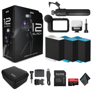 Go Pro HERO12 Creator Edition - Action Camera + 64GB Card and 2 Extra Batteries