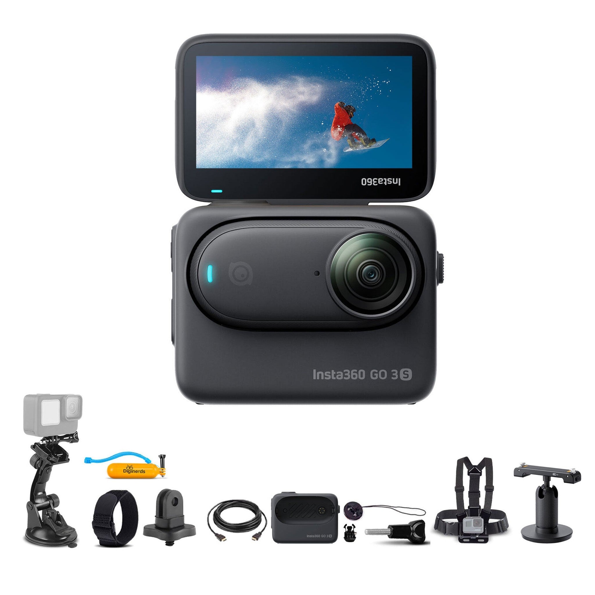 Insta360 GO 3S 128GB Edition + 50-in-1 Accessory Kit + More - Used Insta360
