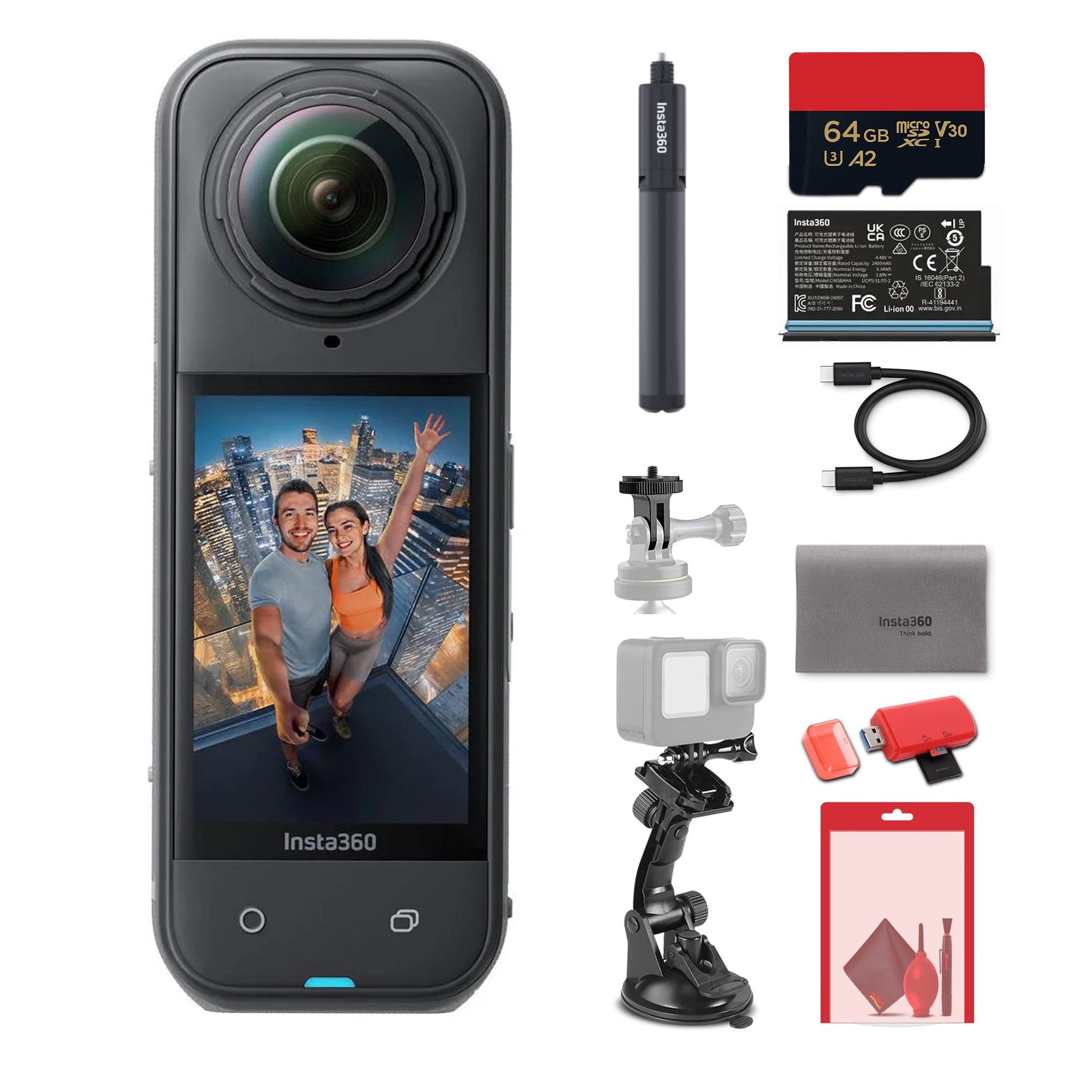 Insta360 X5 8K 360 Action Camera Waterproof 1/1.28 Sensor AI Video