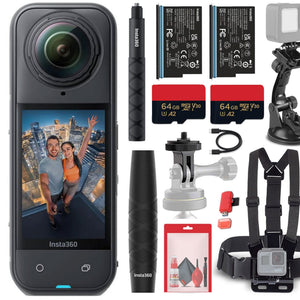 Insta360 X5 8K 360 Waterproof Action Camera | 1/1.28" Sensors, Replaceable Lenses, PureVideo AI + More
