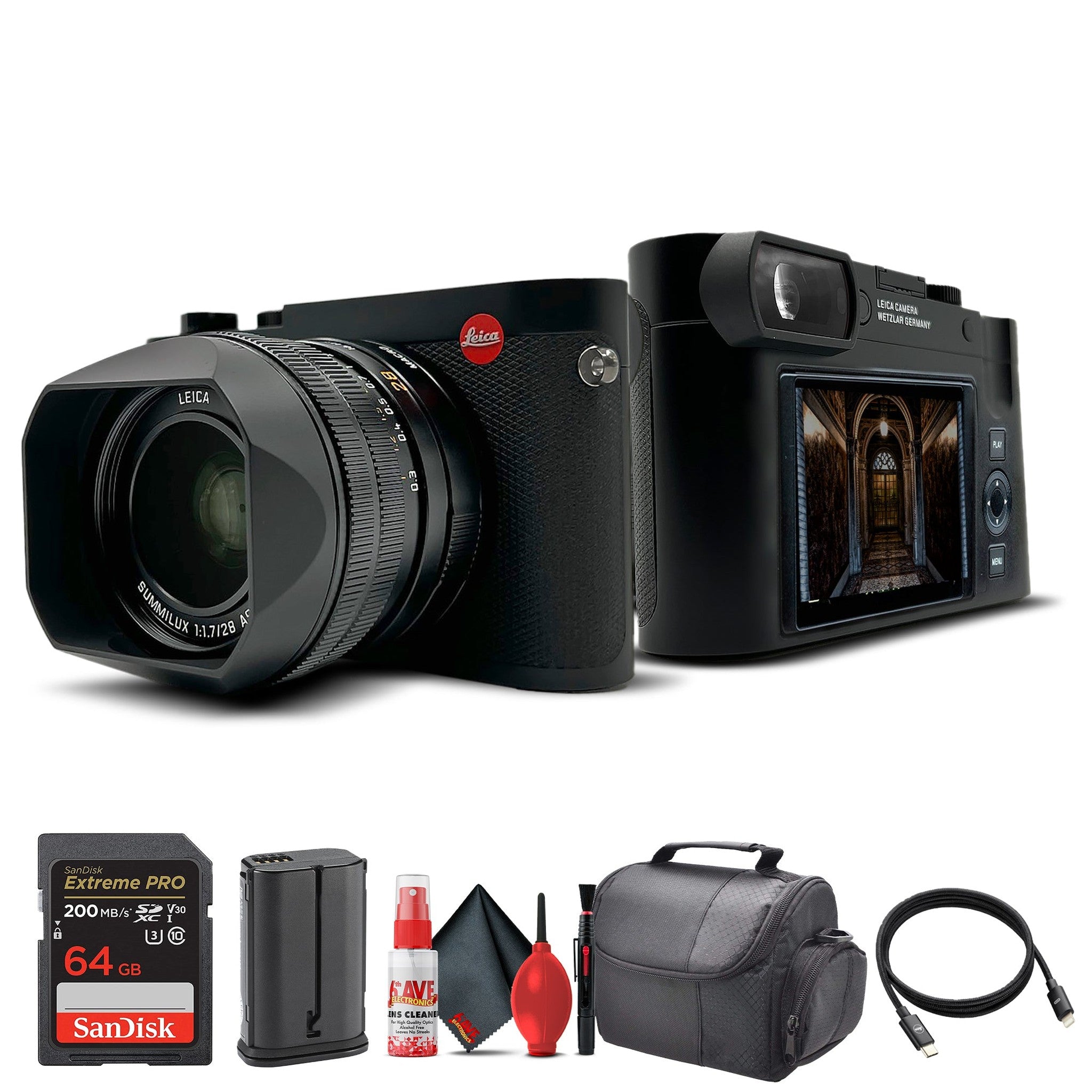Leica Q3 Compact and Powerful Digital Camera 19080 with Summilux 28mm f/1.7 Leica
