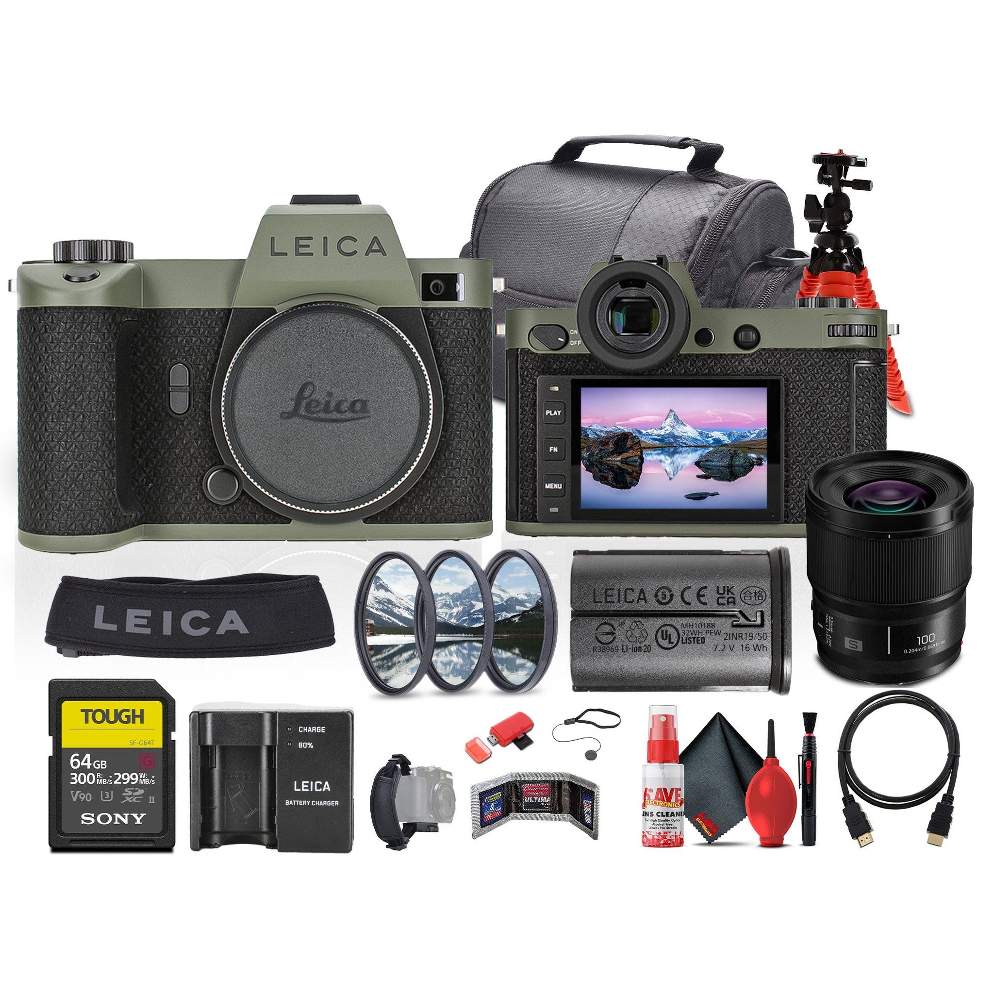 Leica SL2-S Reporter Edition Mirrorless Camera + Panasonic S 100mm Lens + More Leica
