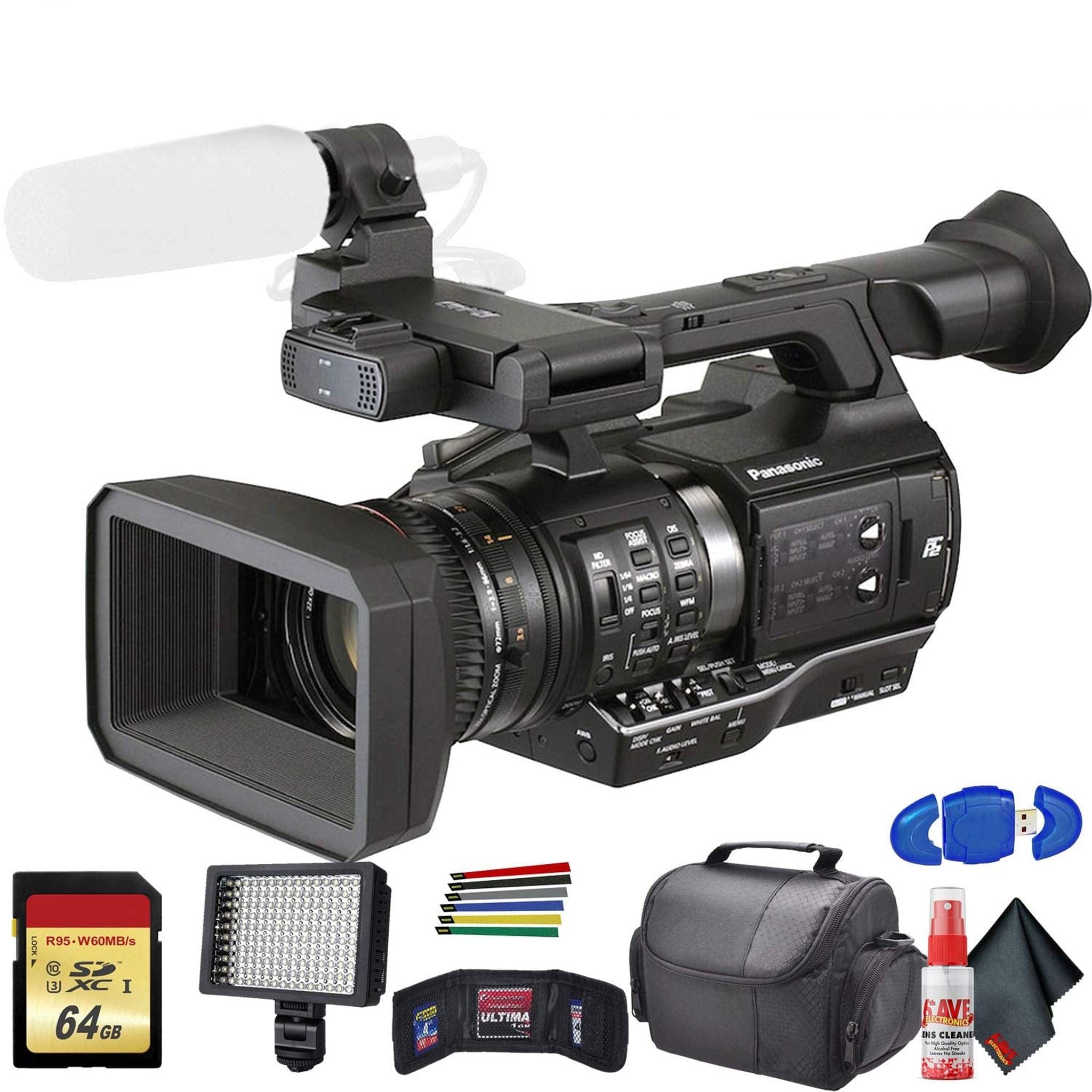 Panasonic AJ-PX270 microP2 Handheld AVC-ULTRA HD Camcorder AJ-PX270PJ8 With Base Bundle Panasonic