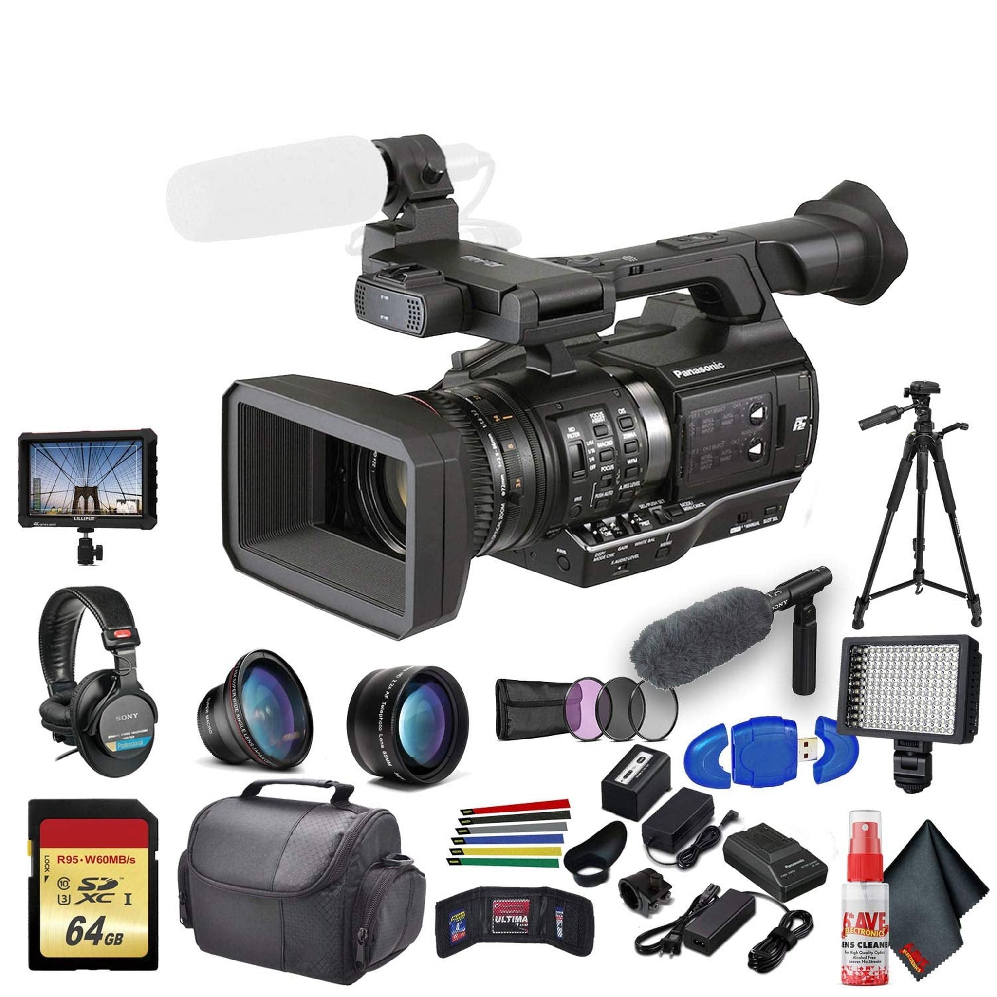 Panasonic AJ-PX270 microP2 Handheld AVC-ULTRA HD Camcorder AJ-PX270PJ8 With Advanced Plus Bundle Panasonic
