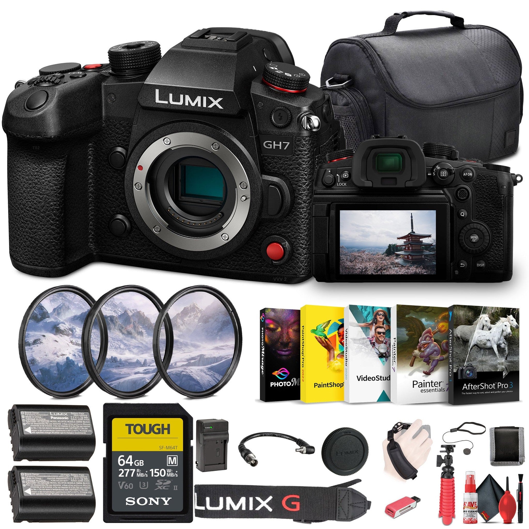 Panasonic Lumix GH7 Mirrorless Micro Four Thirds Camera DC-GH7BODY Bundle Panasonic