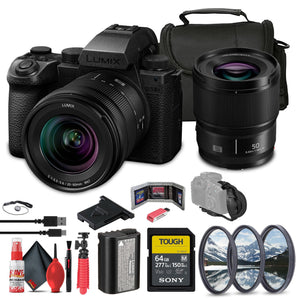 Panasonic Lumix S5 IIX Mirrorless Camera with 20-60mm and 50mm Lenses Kit Panasonic