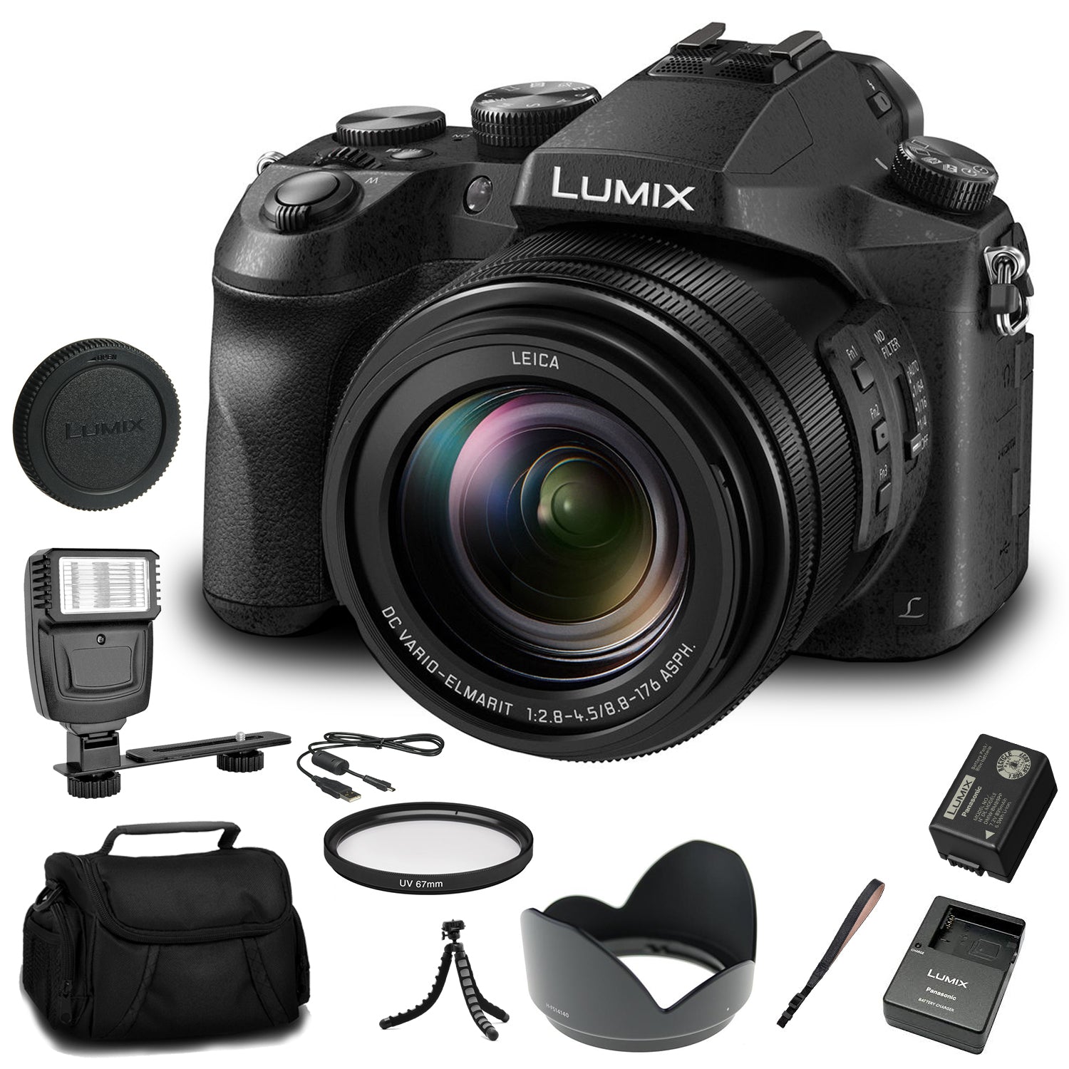 Panasonic Lumix DMC-FZ2500 Digital Camera (DMC-FZ2500) - Basic Bundle