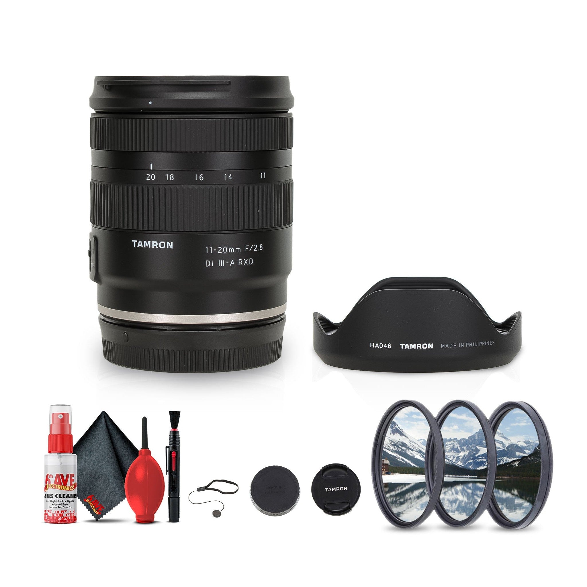 Tamron 11-20mm f/2.8 Di III-A RXD Wideangle Zoom Lens Canon RF + Lens Filter Kit + More Tamron