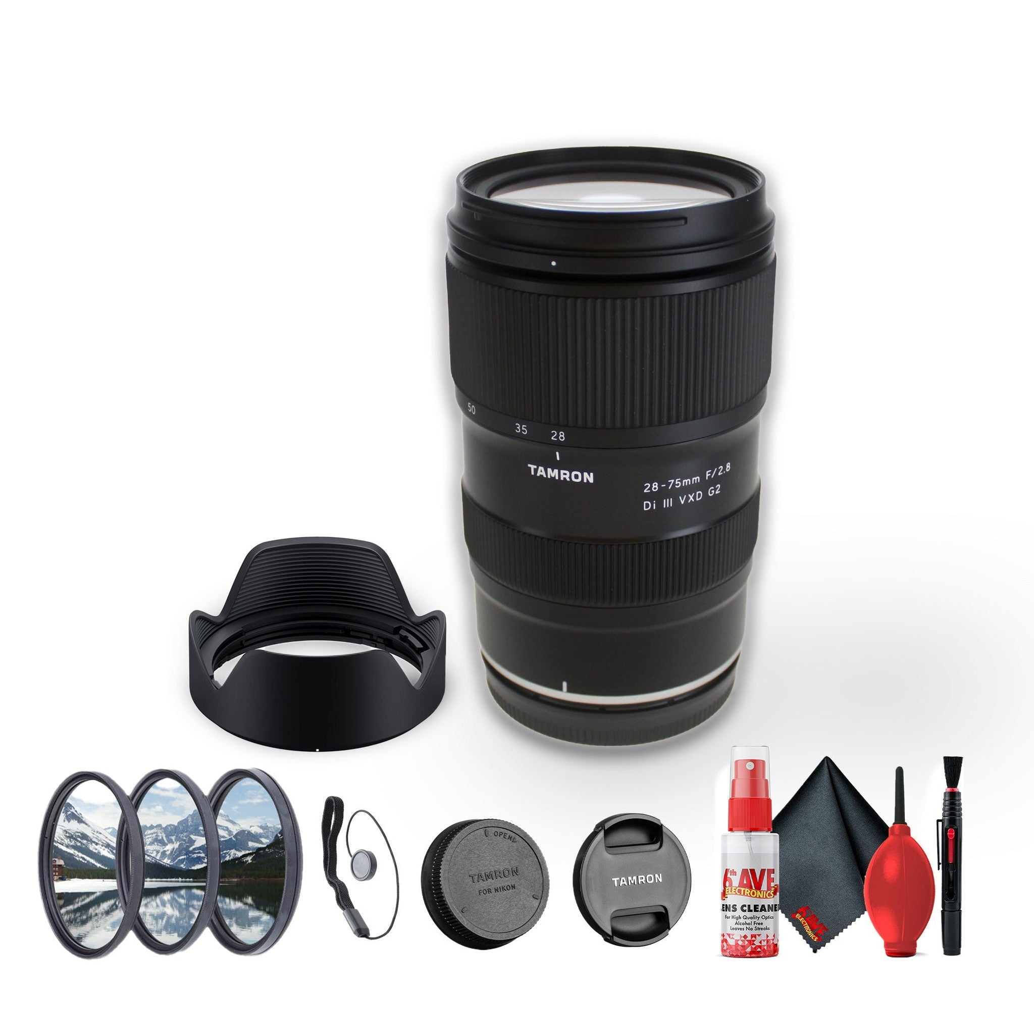 Tamron 28-75mm f/2.8 Di III VXD G2 Lens For Nikon Z Mirrorless Cameras - Bundle Tamron