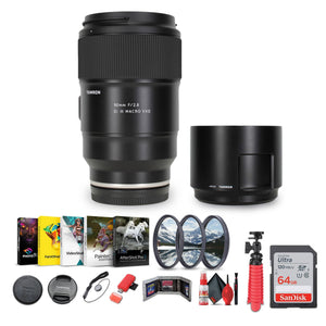 Tamron 90mm f/2.8 Di III VXD Macro Lens Sony E + Sling Backpack + More