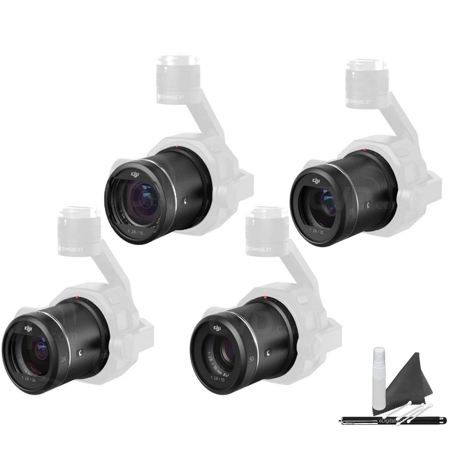 DJI Zenmuse X7 DL/DL-S Lens Set for X7 Super 35 Cinema Camera