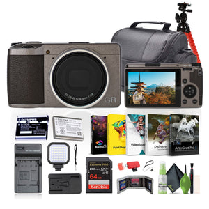 Ricoh GR III Diary Edition Compact Portable Digital Camera + 64GB Memory Card + More Ricoh