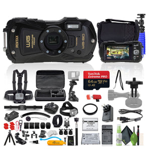 Ricoh Pentax WG-90 Waterproof, Shockproof, Dustproof, Freezeproof, Tough Digital Camera + More