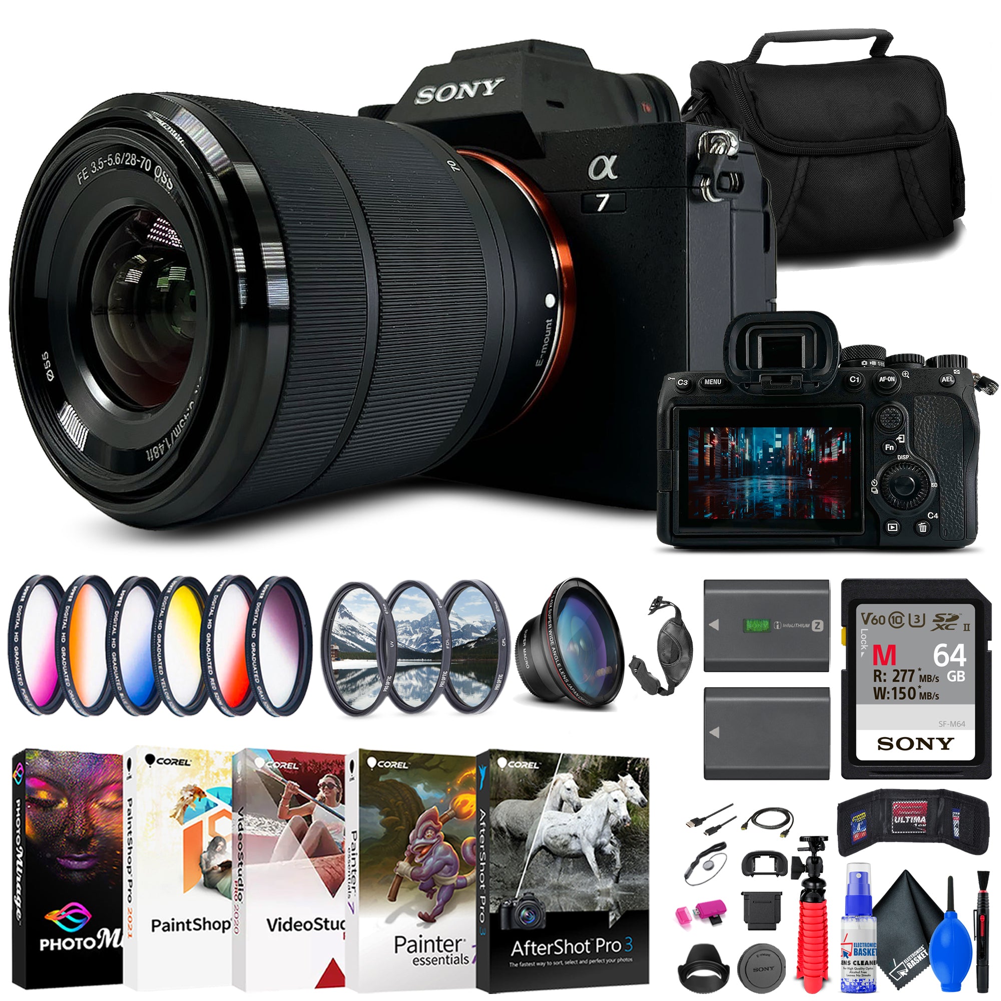 Sony a7R IVA Mirrorless Camera + 64GB Card + Bag + Card Reader + More