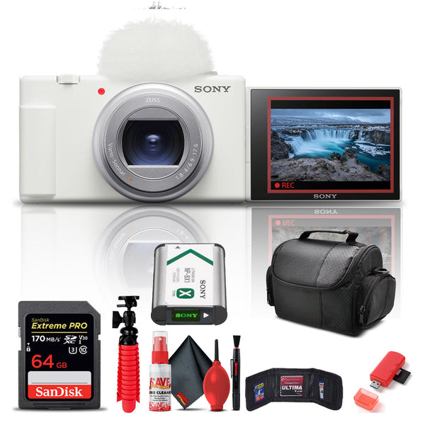 Sony ZV-1 II Digital Camera + 64GB Memory Card + Card Reader + More