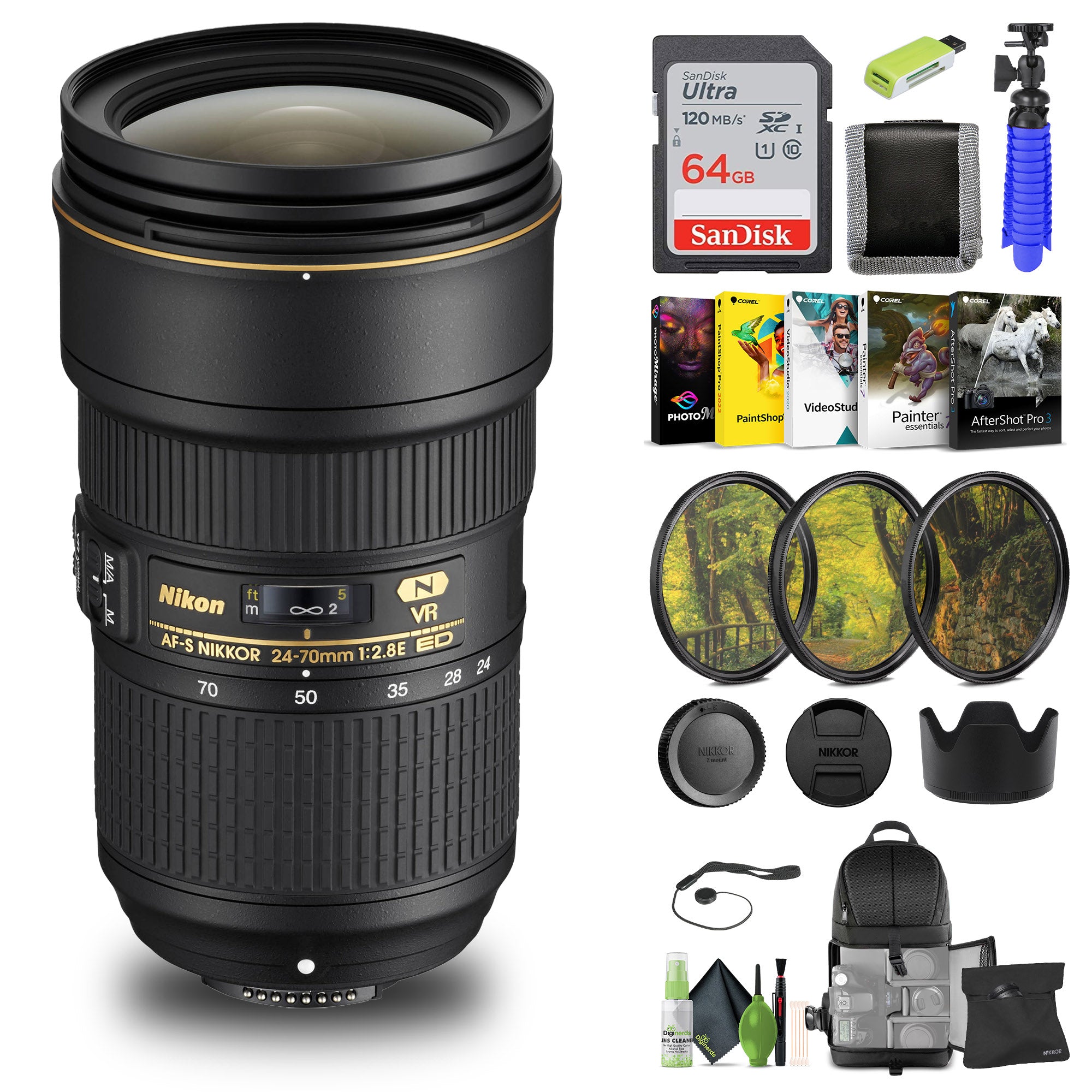 Nikon NIKKOR Z 70-200mm f/2.8 VR S Optical Telephoto Zoom Lens for Nikon Z Cameras - Bundle