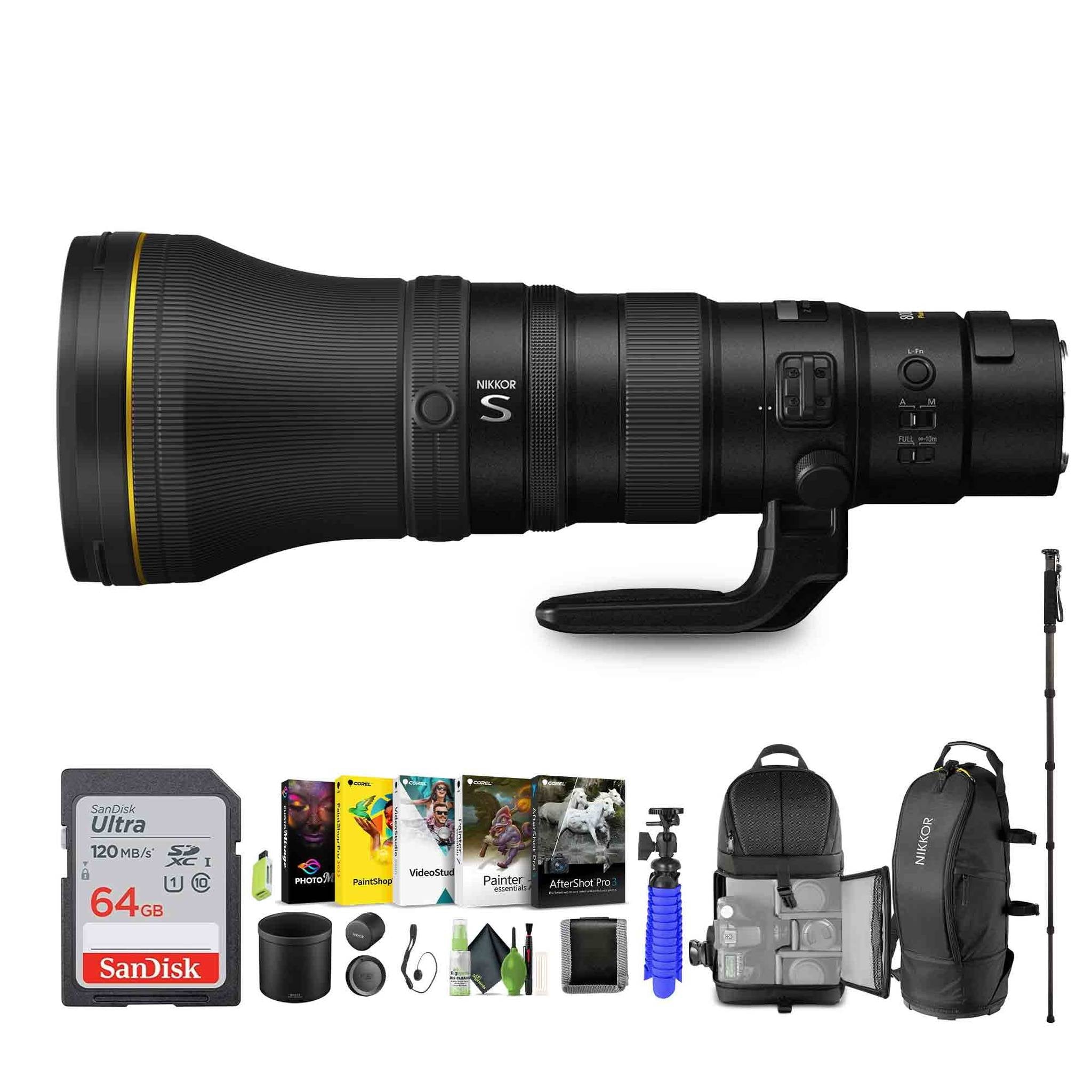 Nikon NIKKOR Z 800mm f/6.3 VR S Super-Telephoto Lens for Nikon Z-Series Mirrorless - Bundle Nikon