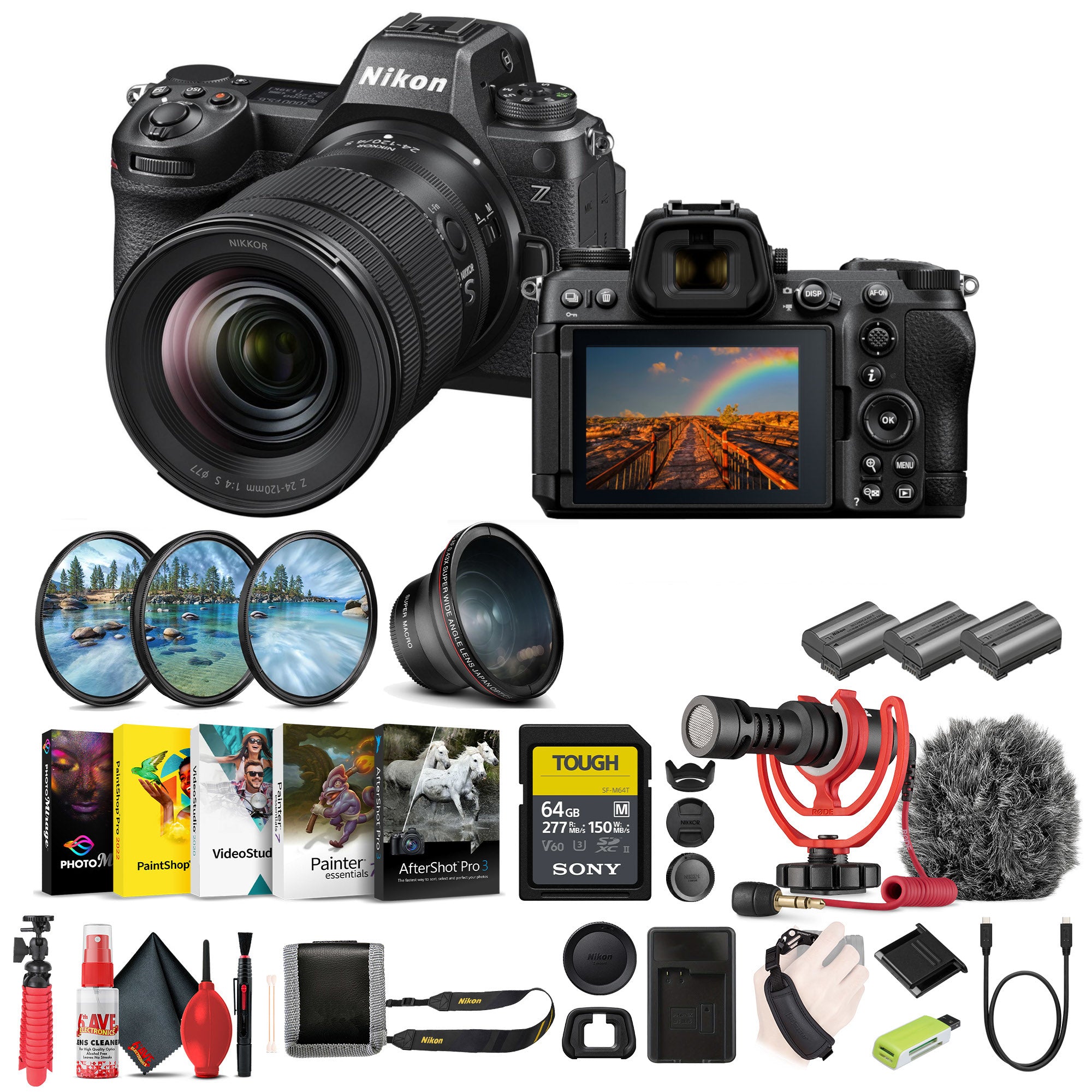 Nikon Z6III FX-format Mirrorless Camera With NIKKOR Z 24-120mm f/4 S Zoom Lens Bundle