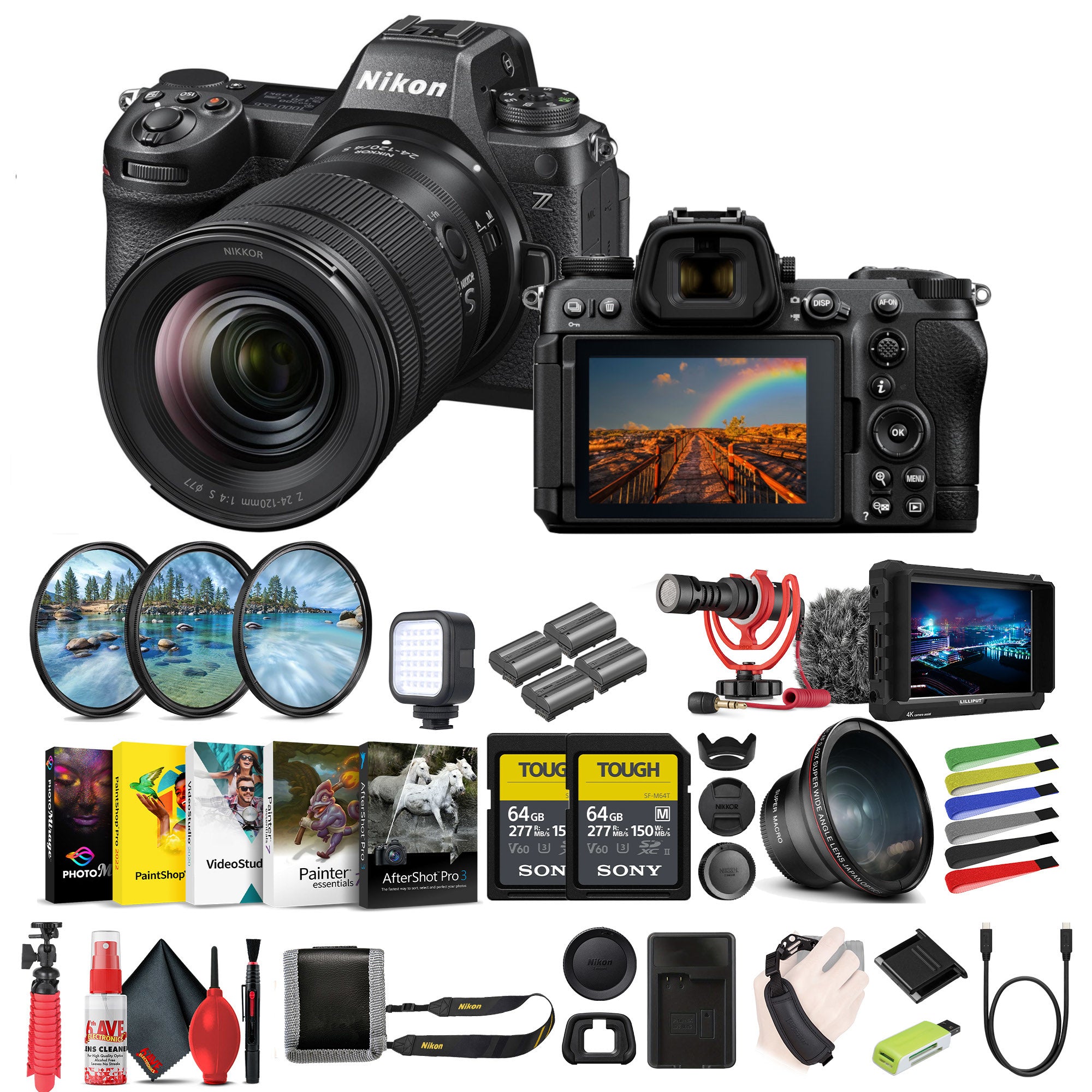 Nikon Z6III FX-format Mirrorless Camera With NIKKOR Z 24-120mm f/4 S Zoom Lens Bundle