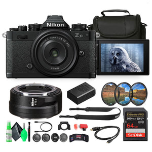 Nikon Z fc DX-Format Mirrorless Camera with NIKKOR Retro Style Z 28mm f/2.8 SE Lens + More Nikon