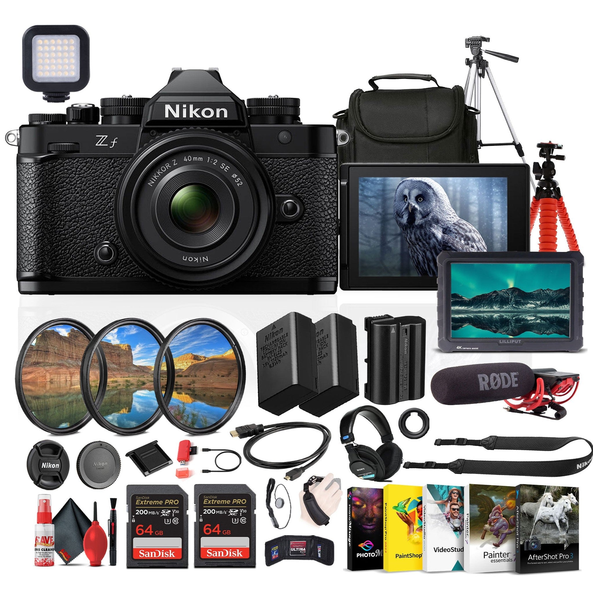 Nikon Z fc DX-Format Mirrorless Camera with NIKKOR Retro Style Z 28mm f/2.8 SE Lens + More - Reconditioned Nikon
