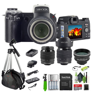 Minolta MN24Z 33 MP / 1080p HD Digital Camera w/Interchangeable Lens Kit Bundle Minolta