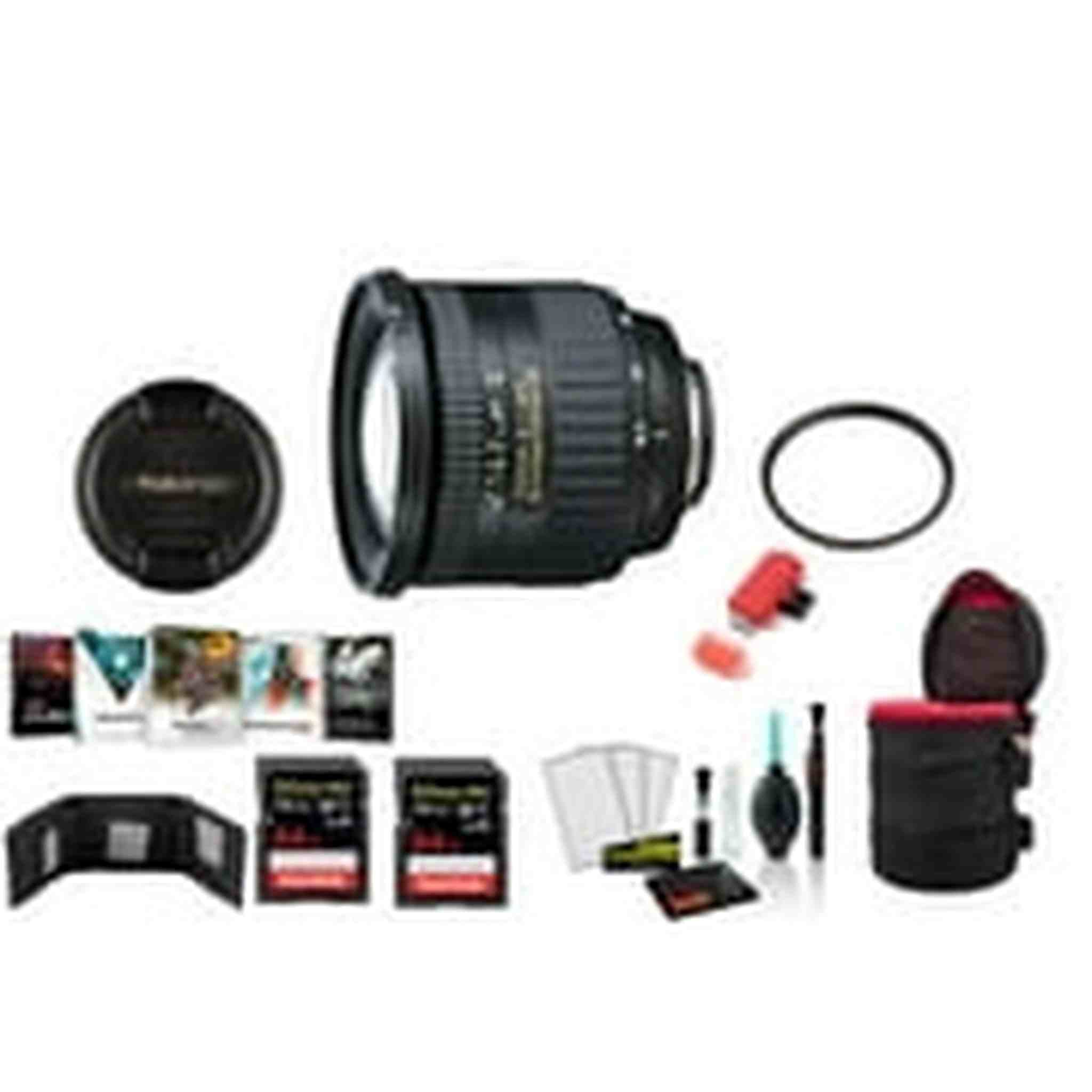 Tokina 16.5-135mm f/3.5-5.6 AT-X DX AF Lens for Nikon with 2x 64 Memory Cards and More
