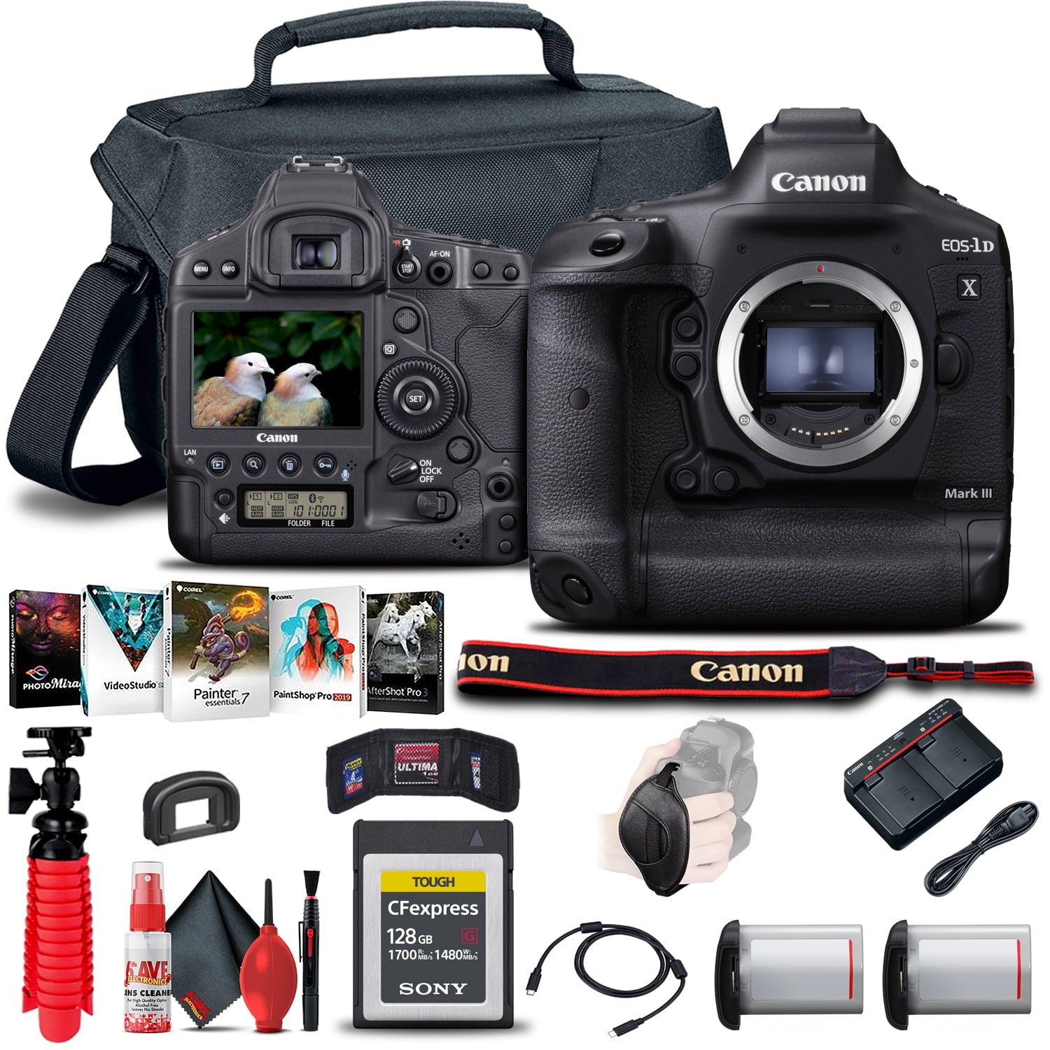 Canon EOS-1D X Mark III DSLR Camera Body Only 3829C002 Basic Bundle